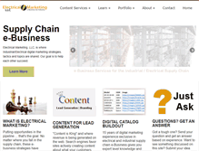 Tablet Screenshot of electricalmarketing.net
